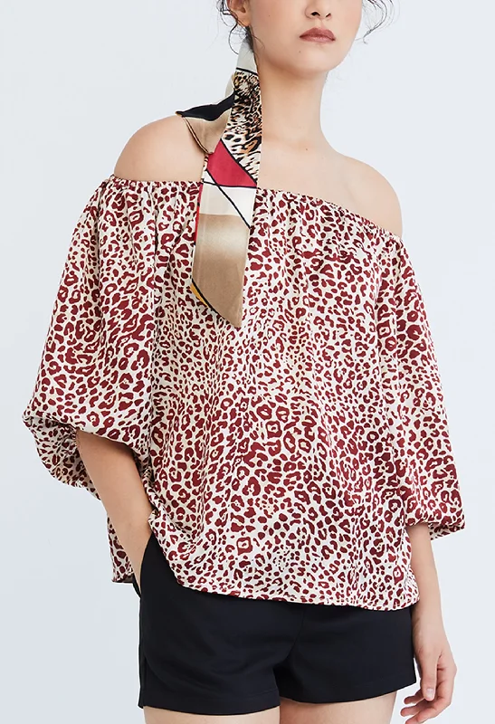 Leopard Spotted Print Blouse