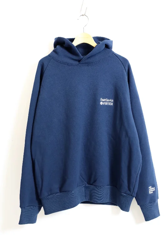 Fresh Service / VIBTEX for FreshService SWEAT PULL HOODIE - Navy