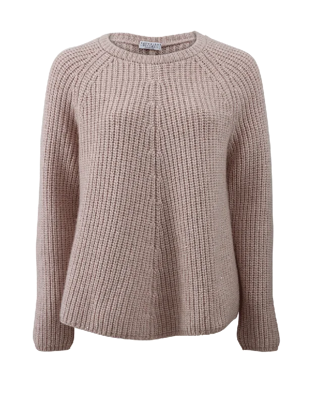 Paillette Knit Pullover