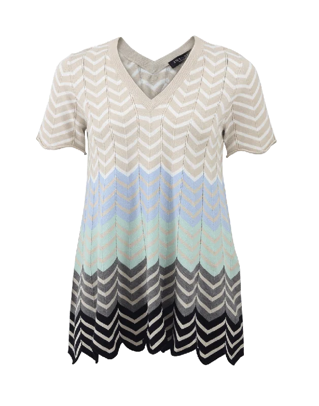 Chevron Stripe Top