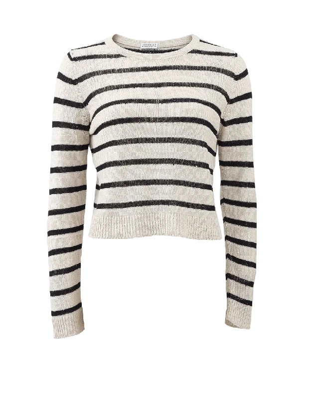 Stripped Cropped Pullover