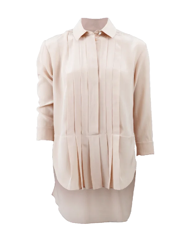 Seam Pleat Detail Blouse