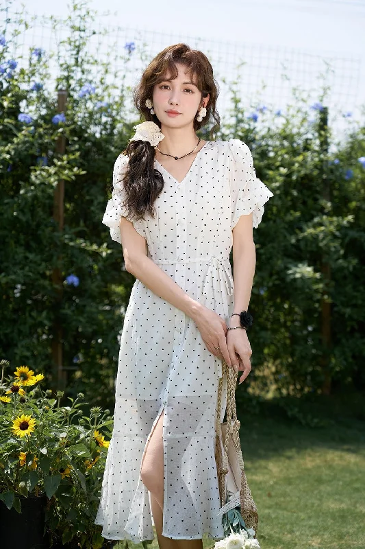 V-neck Floral Dress for Women