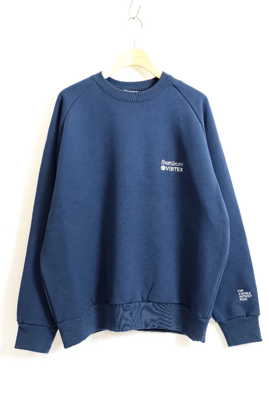 Fresh Service / VIBTEX for FreshService SWEAT CREW NECK PULLOVER - Navy