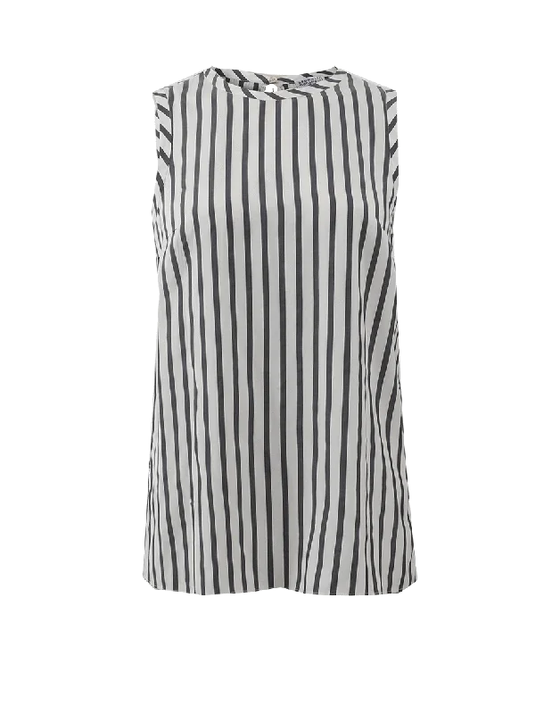 Silk Stripe Tank