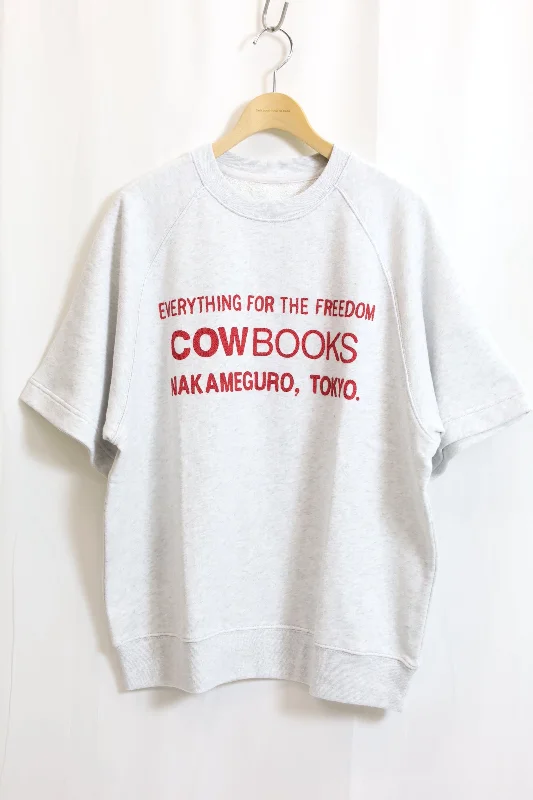 COW BOOKS / Book Vender Sweat-Tshirt-Ash×Red