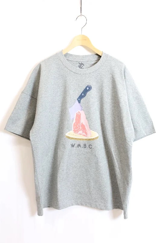 White Mountaineering / Steak T-Shirt-Light Gray