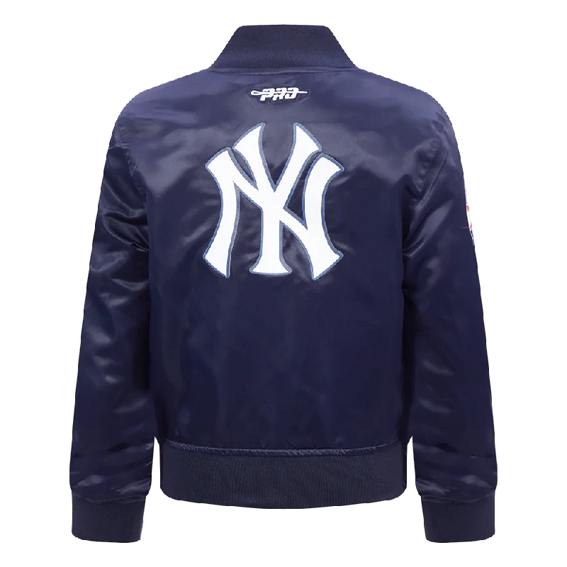 NEW YORK YANKEES CLASSIC TODDLER BOYS SATIN JACKET (MIDNIGHT NAVY)