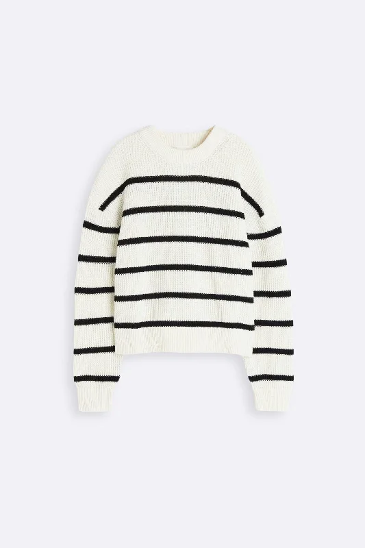 Old Money Classic Thin Striped Pullover