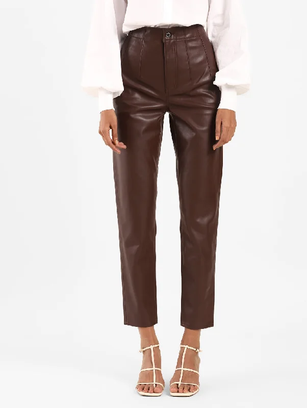 Levi's x Deepika Padukone Tapered Faux Leather Pants