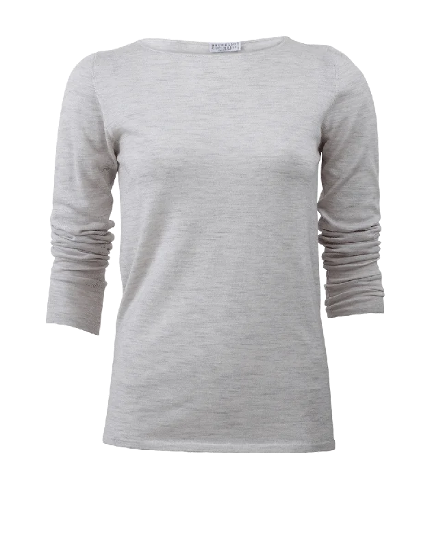 Boatneck Fitted Pullover