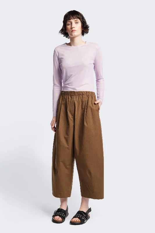 Factor Pleat Pant Brown