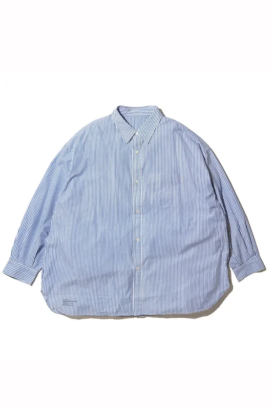 Fresh Service / CORPORATE STRIPE REGULAR COLLAR SHIRT