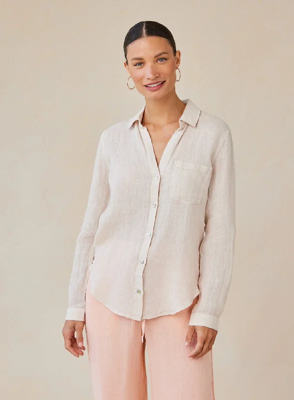 Pocket Button Down - Linen Sand