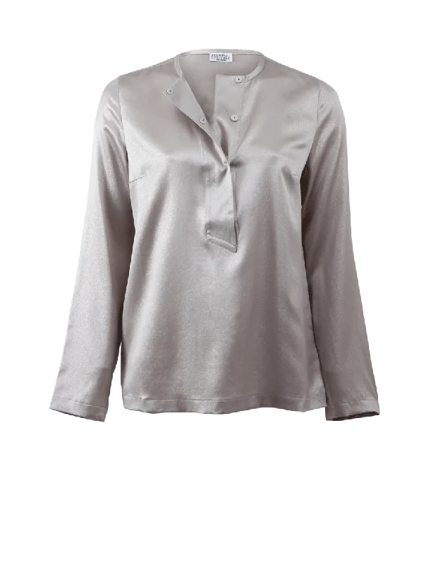 Silk Lurex Henley