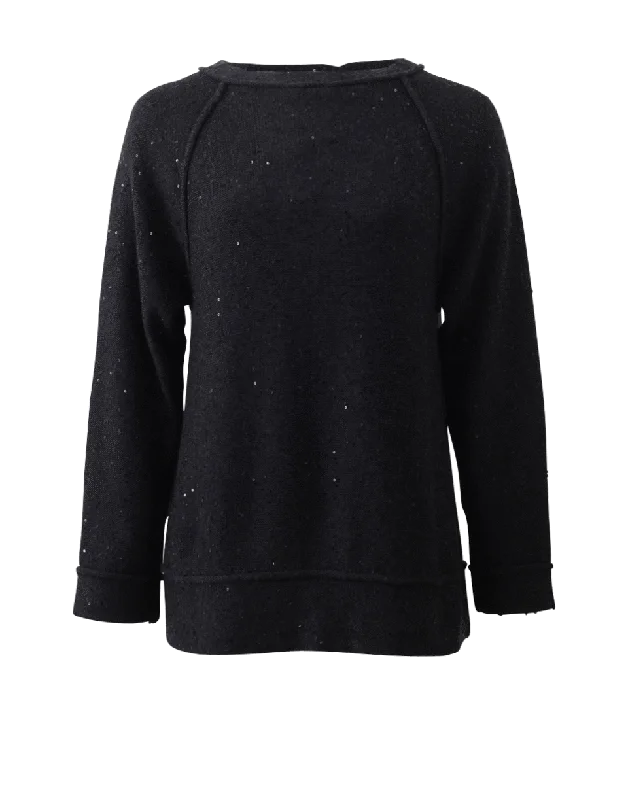 Raglan Paillette Pullover