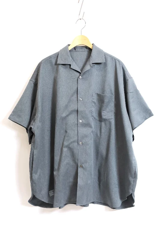 Fresh Service / COOLFIBER OPEN COLLAR S/S SHIRT - H.Gray