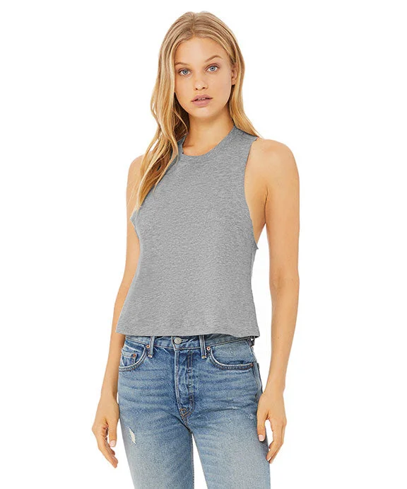 6682 - Bella + Canvas Ladies Racerback Cropped Tank Top