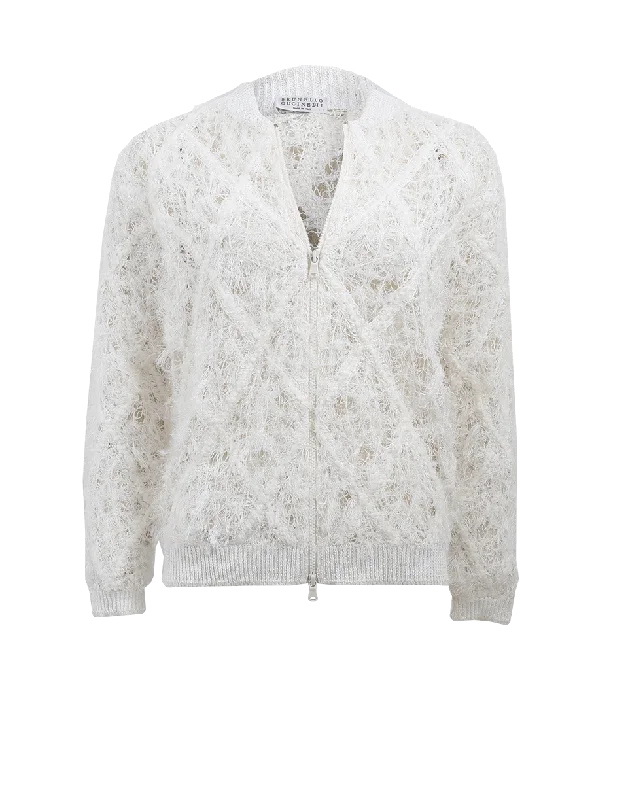 Pailette Embroidered Cardigan