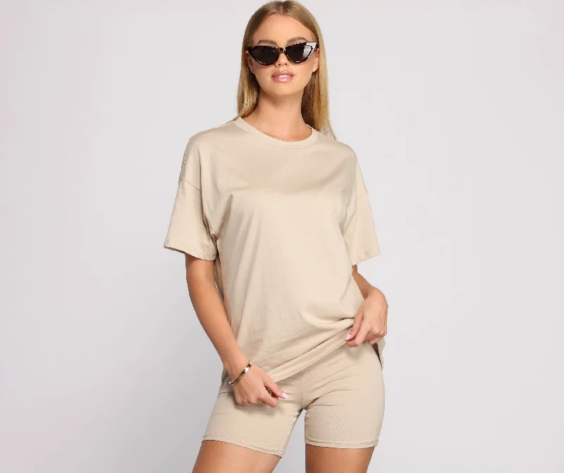 Feeling Basic Crew Neck Tee