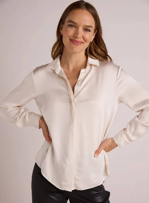 High Low Hem Shirt - Winter White