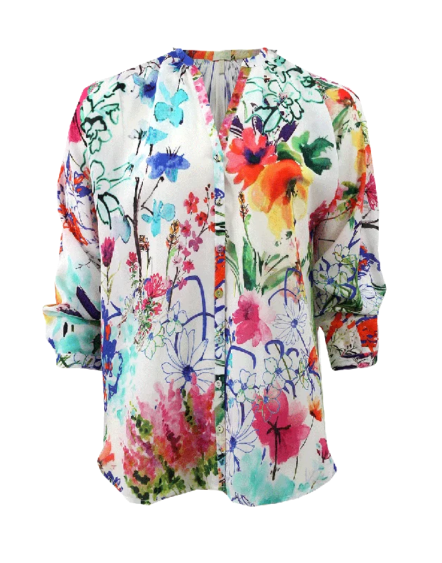 Floral Silk Blouse