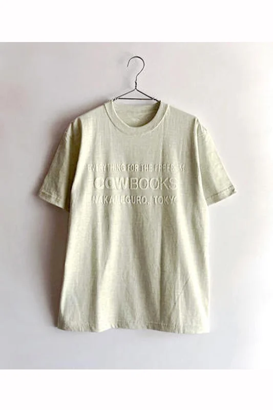 COW BOOKS / Book Vendor T-shirt-Natural×White