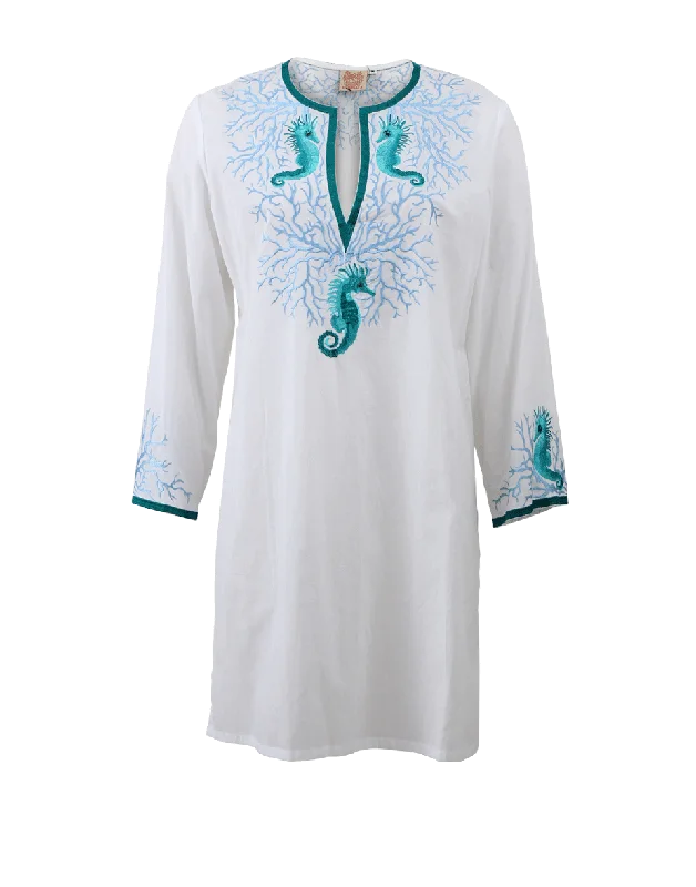 Seahorse Embroidered Tunic