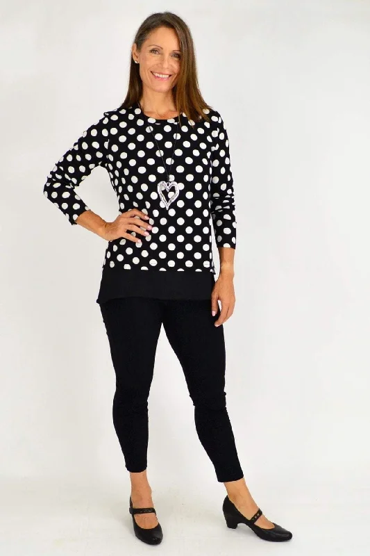 Jillian Spot Tunic Top